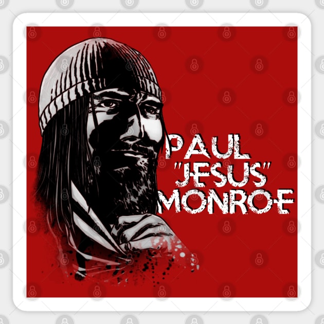 Paul Jesus Monroe Sticker by CursedRose